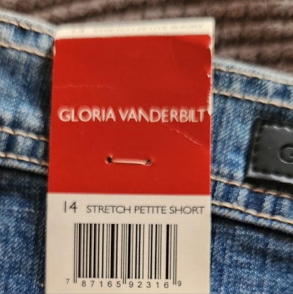 Gloria Vanderbilt Amanda Women's Tapered Leg Classic Fit Jeans 14 Short New - Picture 10 of 11